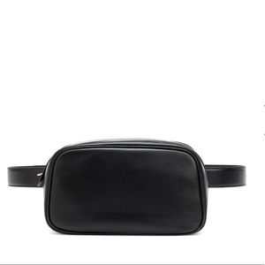 The Row - black leather belt bag